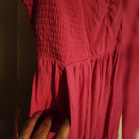 Torrid Lenny Smocked Bodice Midi Dress 00 (10/12) - Picture 14 of 16